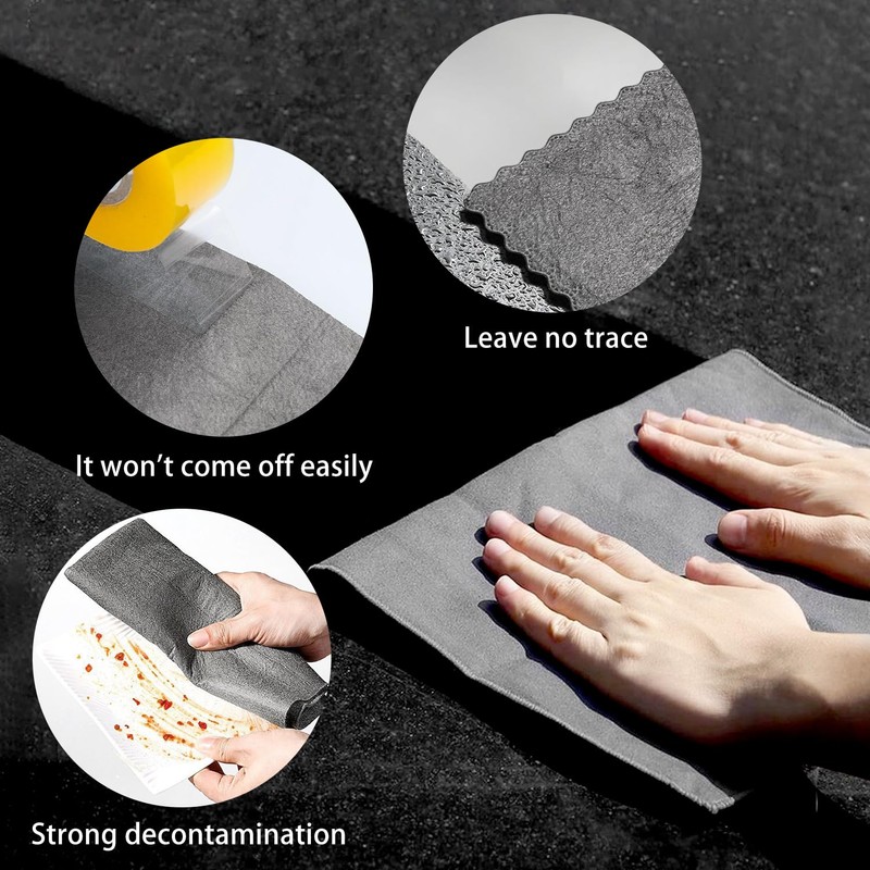 GIKPAX 5Pcs Thickened Magic Cleaning Cloth, 30 * 40CM Microfiber