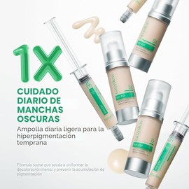 Easydew DW-EGF Melatoning Ampolla 1X - Suero hidratante para manchas oscuras con niacinamida y glutatión para pieles irregulares, ampolla de absorción rápida para el cuidado de la piel coreana de día