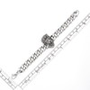 COOLSTEELANDBEYOND Men's Stainless Steel Lion Head Bracelet with Skull, Heavy