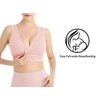 Lemef Nursing Sleep Bras Wirefree Maternity Breastfeeding Bras 3 Pack