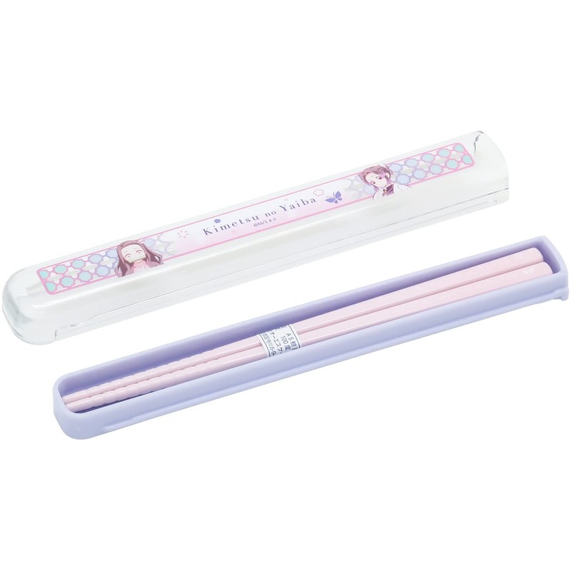 Devil Blade Pull Lid Chopsticks Case Set, Girls Pattern