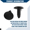 Hihaha 5 x 5mm Hole Dia Black Plastic Rivets Fastener