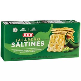 HEB H‑E‑B Jalapeno Saltine Crackers 8 oz 2 pack