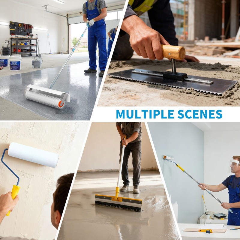 Complete Self Leveling Cement Tool Kit, Professional Epoxy Floor Kit