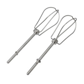 RDEXP Silver Hand Mixer for Home Kitchen Blending Smoothies Shakes Metal Replacement for W10490648 Pack of 2