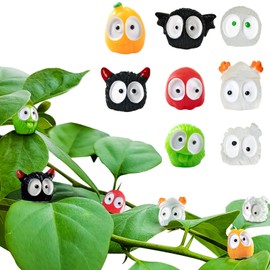 8pcs Plants Magnets Tiny Dust Bunnies Plant Safe Magnets, Plant Accessories for House Plant Indoor and Outdoor Plants Leafs,Fridge, Key Holde Decorative.(Monster Dust Bunnies)