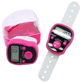 Pink Knit Counter Knitting Crochet Stitch Marker Row Counter,Finger Digital Counter,Stitch counters for Crocheting,Finger Counter