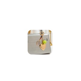 LILIE&WHITE Tennis Taschenanhänger Bag Charm mit Herz, Tennisschläger & Ball Schlüsselanhänger, Nickelfrei & Farbtreu – Geschenk für Frauen