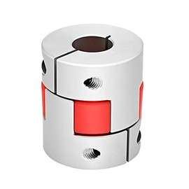 D25 x L30 Flexible Shaft Coupling, 5mm to 6mm Bore, Aluminum Plum Connector Flexible Coupler for 3D Printers, CNC Machines, and Servo/Stepper Motors