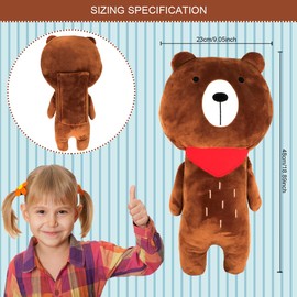LNQ LUNIQI Seat Belt Pillow for Kids，Teddy The Bear Seat Belt Cover Vehicle Protect Shoulder Pads Seat Strap Pillows Kids Seat Belt Cushion for Kids of All Ages All Cars Seat Belts