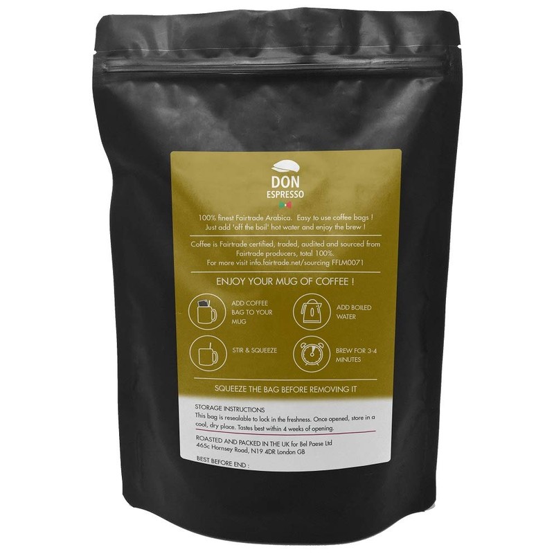 Don Espresso | Soave Arabica | 50 Coffee Bags |