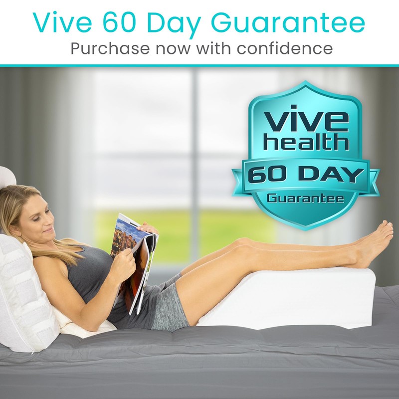 Xtra-Comfort Leg Elevation Pillow for Sleeping, Swelling, Post Surgery -