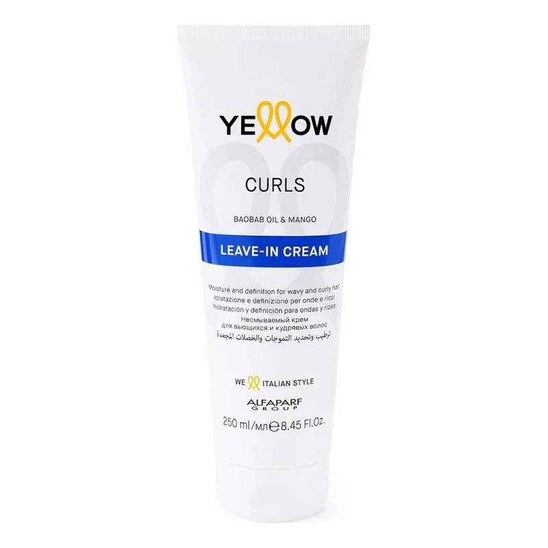 Yellow Curls Leave In Cream Definición para Ondas y Rizos