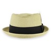 Hats in the Belfry Summer Straw Brad Jazz Natural, X-Large