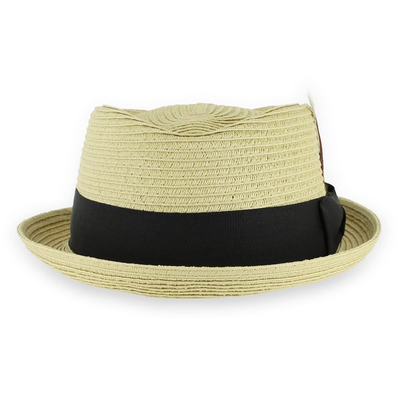 Hats in the Belfry Summer Straw Brad Jazz Natural, X-Large