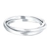 BORUO 925 Sterling Silver Ring, Fidget Ring Anxiety Ring, Triple