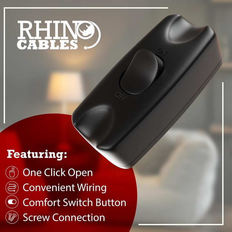 rhinocables - In-Line Rocker Switch | 2 Amp for Lighting