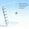 Transparent Seal Book, 6 Ring Binder, Snap-On Waterproof Clear Binder