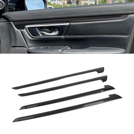 x xotic tech Interior Door Panel Stripe Molding Cover Trim,Carbon Fiber Pattern, Compatible with Honda CRV 2017-2022