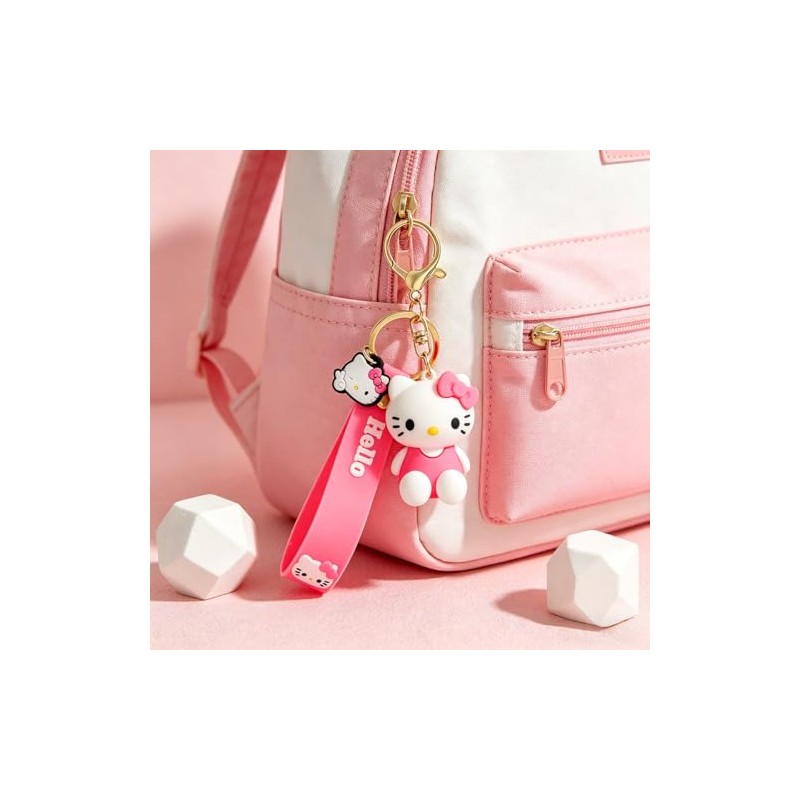 Kawaii Cat Keychain - Cute Cartoon Bag Charm for Women