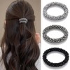 Wonninek 3本セット ヘアゴム おしゃれ クリスタルイミテーション ブレスレット頭ロープ 伸縮性髪ゴム シンプル ヘアアクセサリー ヘアアレンジ