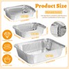GGOLDMER 30 Pack Disposable Aluminum Foil Pans with Lids, 10x7.5