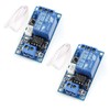 HiLetgo 2pcs 24V Single Bistable Self-Locking Relay Module Push to