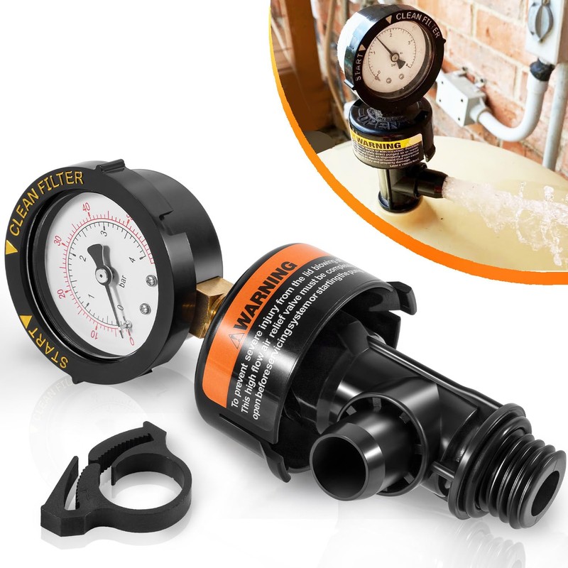sixcow 98209800 High Flow Manual Relief Valve, Air Relief Manual