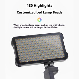 Tattoo Light Kit with 120 LED Beads and 52MM CPL Filter Lens Tripod, Tattoo Equipment Supplies for TikTok YouTube Taking Tattoo Photos Videos & Live Streaming and Eliminates Glare