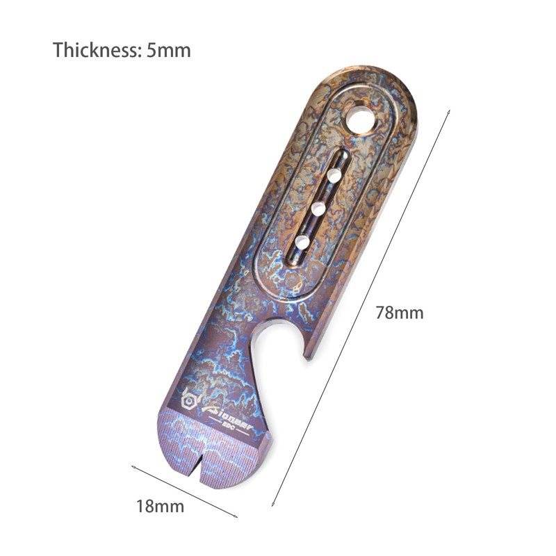 FANYCS Titanium EDC Pry Bar with Bottle Opener Function Portable