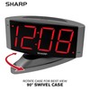 Sharp Home LED Digital Alarm Clock – Swivel Base -