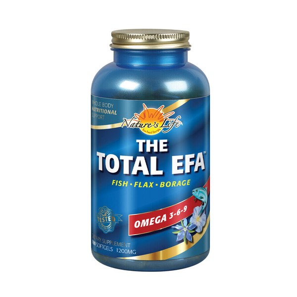 Natures Life The Total EFA Fish Oil w/ Organic Flaxseed & Borage Oils | 180