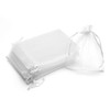 Volanic Sheer Organza Drawstring Bags 100PCS 4x6 Inch White Gift