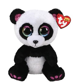 Ty UK Ltd 2005089 Paris Panda W/Horn - Boo Med Plush Animal, Multicolor, 24cm