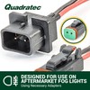 Quadratec Fog Light Wiring Adapter Kit - 6 Inch Extension