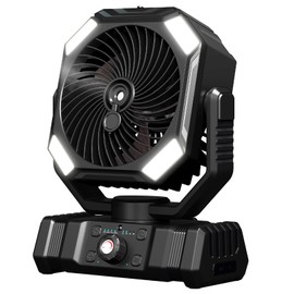 OUWANCH Rechargeable Misting Fan with LED Light