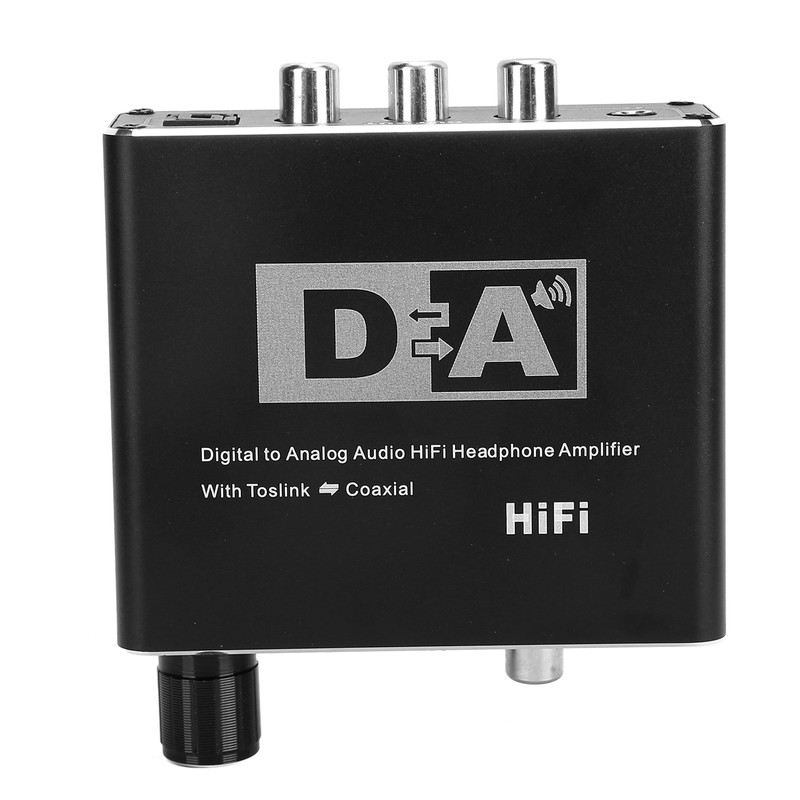 Digital to Analog Fiber Converter Volume Adjustment Coaxial to 5.1