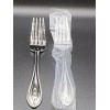 RSVP Beaded Stainless 18/10 Glossy Silverware Flatware 2 Dinner Forks