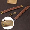 2 Pcs Leather Handles for Drawers Leather Trunk Handles Leather