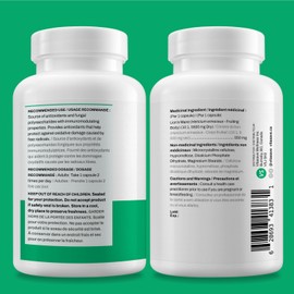 Vitasave Organic Lion's Mane Capsules - 1,100mg Per Serving - 120 Vegetarian Capsules - Non-GMO, Vegan, Gluten-Free, Made in Canada