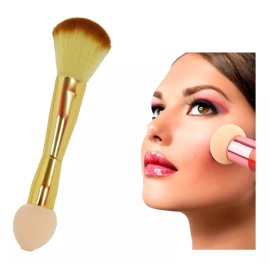 Butterfly Brocha 2 En 1 Maquillaje Polvo Difumina Base