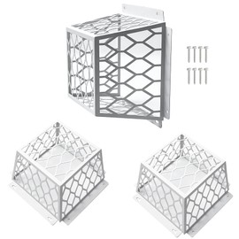 Dryer Vent Cover Guard for 3 to 4 Inch Exhaust Fan Cover Dryer Vent Cover Outside, Pest Proof Exhaust Vent Cover for Dryer, 7"Lx7"Wx5"H Stainless Steel Universal Vent Guard