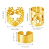80 Pcs Gold Hair Accessories of Cuffs Jewelry for Women