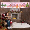 Decoración de pan de jengibre rosa, suministros de Navidad de