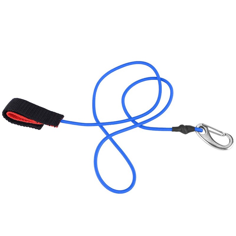 AYNEFY Boating Paddle Leash,kayak leash ylon Paddle Leash Black Elastic