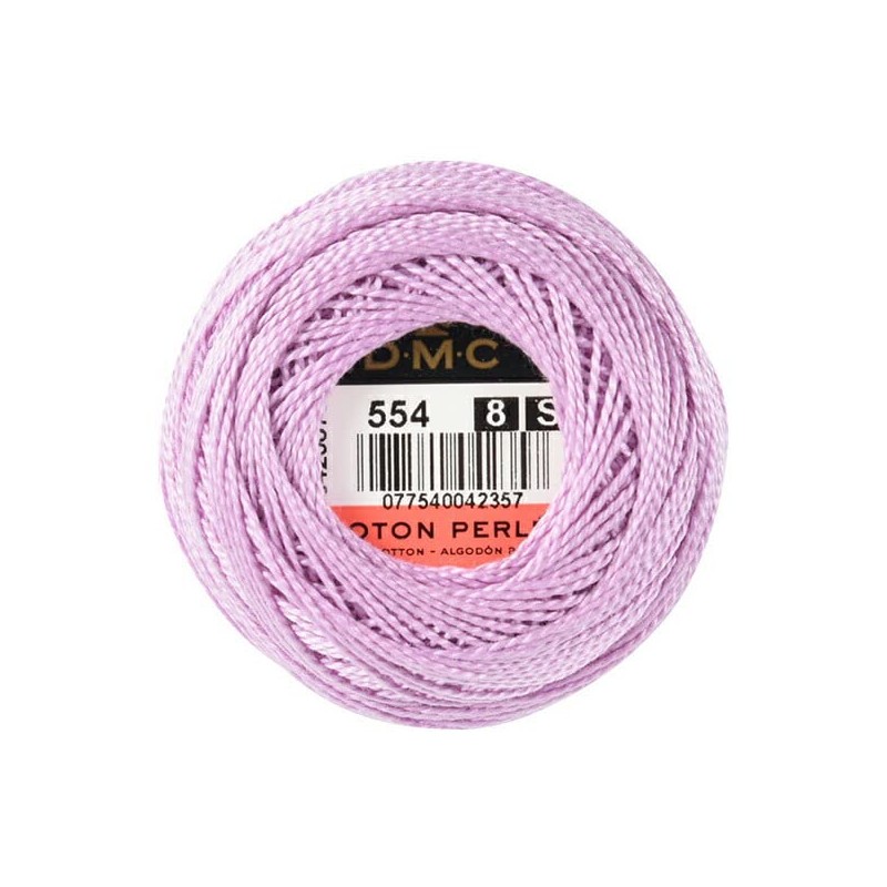 DMC 116 8-554 Pearl Cotton Thread Balls, Light Violet, Size
