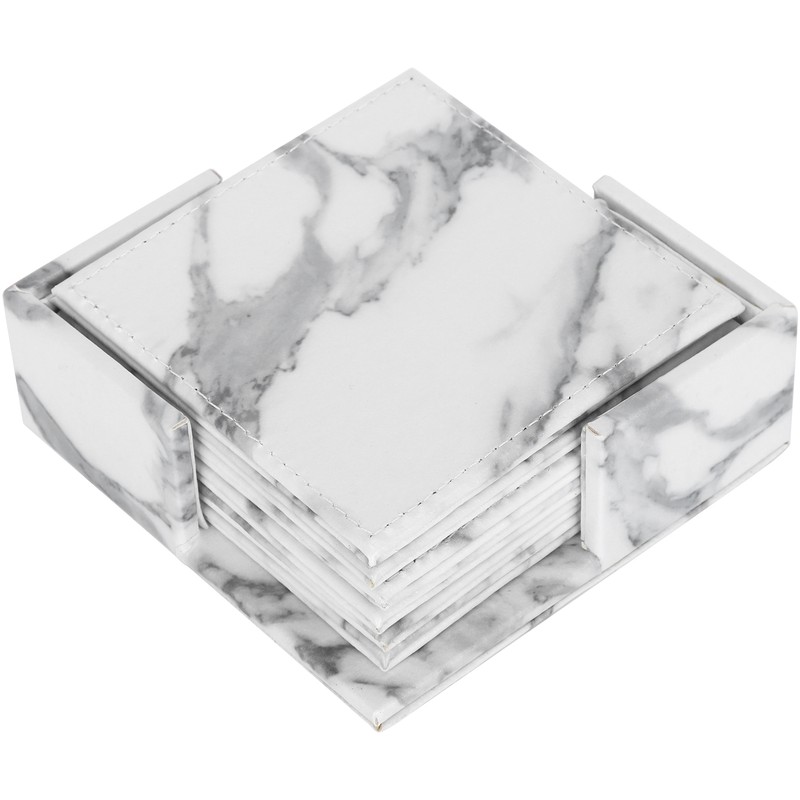 Nordic Style Cup Mat Marble Pattern Coaster Heat Insulated Waterproof