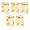 5Pcs Champagne Bottle Stopper Stainless Steel Champagne Sealer Plug Reusable