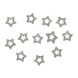 OHPHCALL 12pcs Assorted Star Nail Charms Bulk Nail Charms for Manicure Decorative Star Shaped