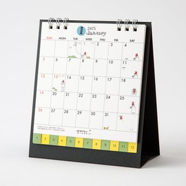 Midori 31311006 2025 Calendar Tabletop S Uncle Pattern